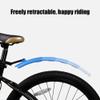 SJHY Bicycle Accessories Telescopic Folding Bicycle Mudguard with Rear Mudguard for Mountain Bikes Mudguard for Road Bikes Bike Parts (Color : Black) view 3