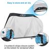 Bicycle Accessories Bike Cover Bike Rain Cover 190T Nylon Waterproof Anti Dust Rain UV with Lock-Holes Storage Bag Bicycle Accessories Bike Parts (Size : X-Large) view 3