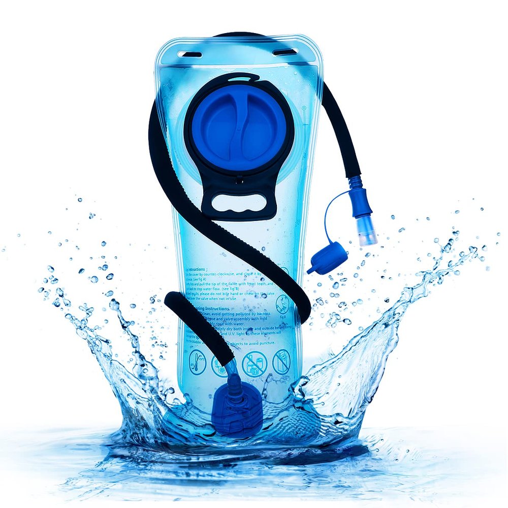 Mothybot 3L 2L 1.5L Hydration Bladder, Upgraded Leak Proof 50OZ/ 70OZ/ 100OZ 3 Liter Water Reservoir for Most Hydration Pack Replacement with Quick Release Insulated Tube & Auto Shut-Off Valve Outdoor