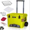 45QTW Cold Bastard Rugged+ Lime NEON Large Wheels Best Premium Ice Chest Cooler Accessories Free S&H view 1