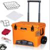 45QTW Cold Bastard Rugged+ Orange Tangerine Large Wheels Best Premium Ice Chest Cooler Accessories Free S&H view 1
