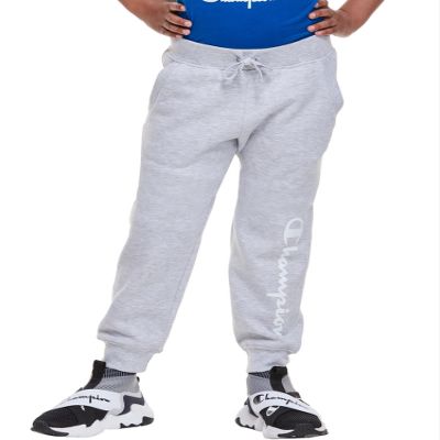 Champion Girls Heritage Fleece Jogger Sweatpant Big and Little Girls (Oxford Heather New, Small)
