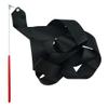FAZHBARY Black Rhythmic Gymnastics Wands Praise Dancing Streamers for Kids Baton Twirling Talent Shows Artistic Dancing, 2 Pack view 3