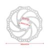 Bicycle Brake Rotor, Stainless Steel Bike Brake Rotor Mountain Bike 160mm Threaded Hubs Brake Disc Rotor Flange Adapter with 6 Bolts (1pcs) view 2