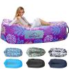 AlphaBeing Inflatable Lounger Air Sofa, Portable Inflatable Couch Mesh Hollow Air Hammock Anti Leakage Air Chair, Outdoor Camping Hiking Beach Traveling Music Festivals Gift for Men Women view 1