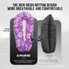 AlphaBeing Inflatable Lounger Air Sofa, Portable Inflatable Couch Mesh Hollow Air Hammock Anti Leakage Air Chair, Outdoor Camping Hiking Beach Traveling Music Festivals Gift for Men Women view 2
