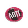 Alpha Omicron Pi Travel Luggage ID Bag Tag for Suitcases/Round Plastic Label (Alpha Omicron Pi 2) view 1