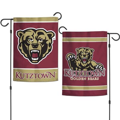 Kutztown University Bears Garden Flag 12.5 x 18 Inch Double Sided College Yard Banner Flag Is Printed in the USA and Licensed by Wincraft