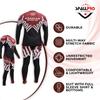 SPALL PRO US Power Long Sleeve Rashguard -Full Sleeve Shirt with Bottom- Compression Training Rash Guard for MMA, BJJ, No-Gi and Gi Jiu-Jitsu (Brown/Black, X-Large) view 4