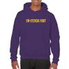 UGP Campus Apparel AH01 - Wisconsin-Stevens Point Pointers Basic Block Hoodie - Small - Purple view 4