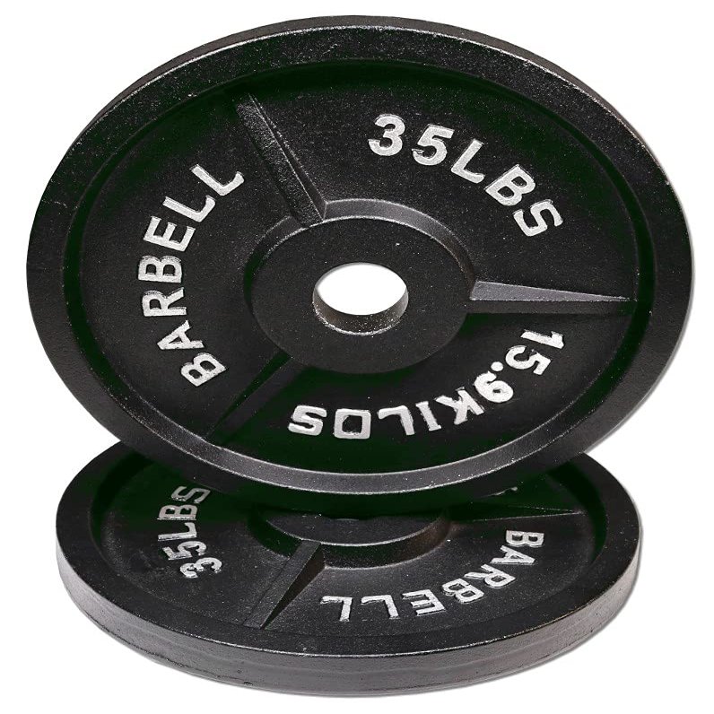 35 lb. Olympic Plates Pair by Deltech Fitness
