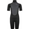 Typhoon Junior Storm 3/2mm Shorty Wetsuit - Black - Easy Stretch - Unisex - Flatlock Seam Construction view 1