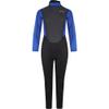 Typhoon Mens Storm3 3/2mm Back Zip Wetsuit - Black Nite Blue - Easy Stretch - Flatlock Seam Construction view 1