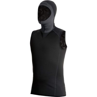 EXOWEAR Hooded Vest Unisex - Black - 2XL