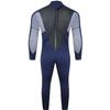 Typhoon Mens Storm 3 3/2mm Back Zip Wetsuit - Navy Grey Marl - Easy Stretch - Flatlock Seam Construction view 2
