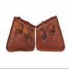 Genuine Vintage leather Brown Bicycle Leather Bag Bike Saddle Pouch Handlebar seat Rear Tool kit Pannier Vintage Retro Gift for men and women Set ojf 3 view 3