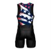 Sparx Men's Premium Triathlon Suit  Padded, Quick-Dry, Compression Fit, Lightweight Tri Suit for Swim, Bike, Run Race & Training (Small, US_Flag) view 4