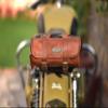 GVB Natural World Genuine Vintage leather Brown Bicycle Leather Bag Bike Saddle Pouch Handlebar seat Rear Tool kit Pannier Vintage Retro Gift for men and women view 1