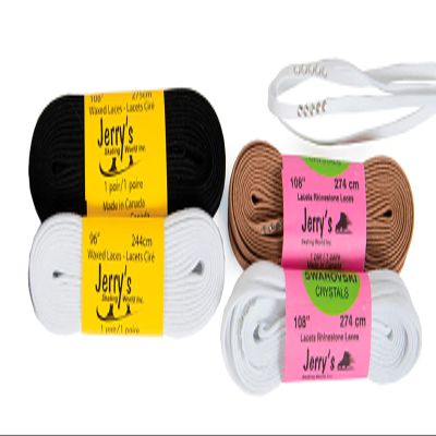 1208 Jerry's Rhinestone Skate Laces (84", White)