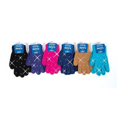 Jerry's 1107 Crystal Figure Skating Mini Gloves (Navy Blue)