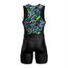 Sparx Men's Premium Triathlon Suit Padded, Quick-Dry, Compression Fit, Lightweight Tri Suit for Swim, Bike, Run Race & Training (3XL, ColoredCubes) view 4