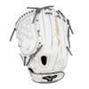 Mizuno GMVP1200PF4W MVP Prime Fastpitch Softball Glove 12", Tartan Web, Left Hand Throw, WHITE-GREY view 1
