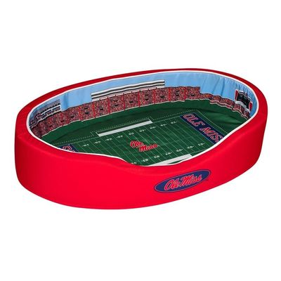StadiumSpot Oval Dog Bed (Ole Miss, Medium)