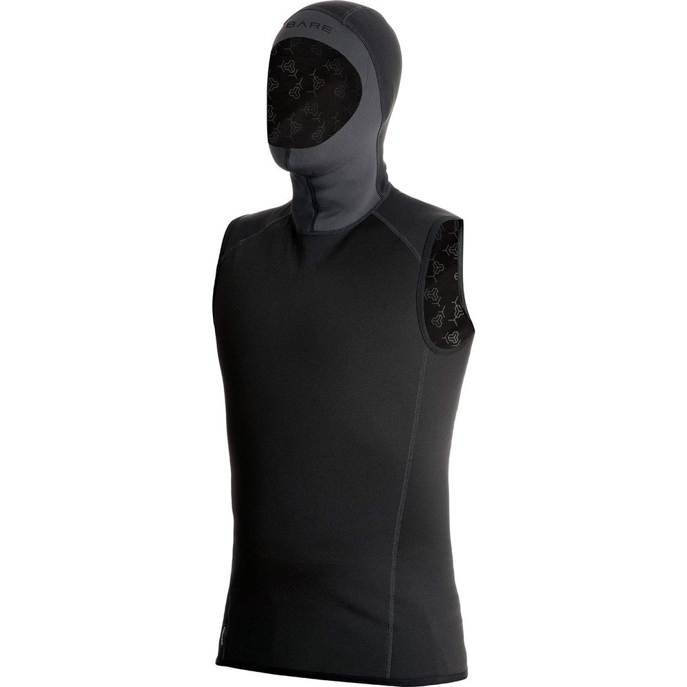 Bare EXOWEAR Hooded Vest Unisex - Black - ML