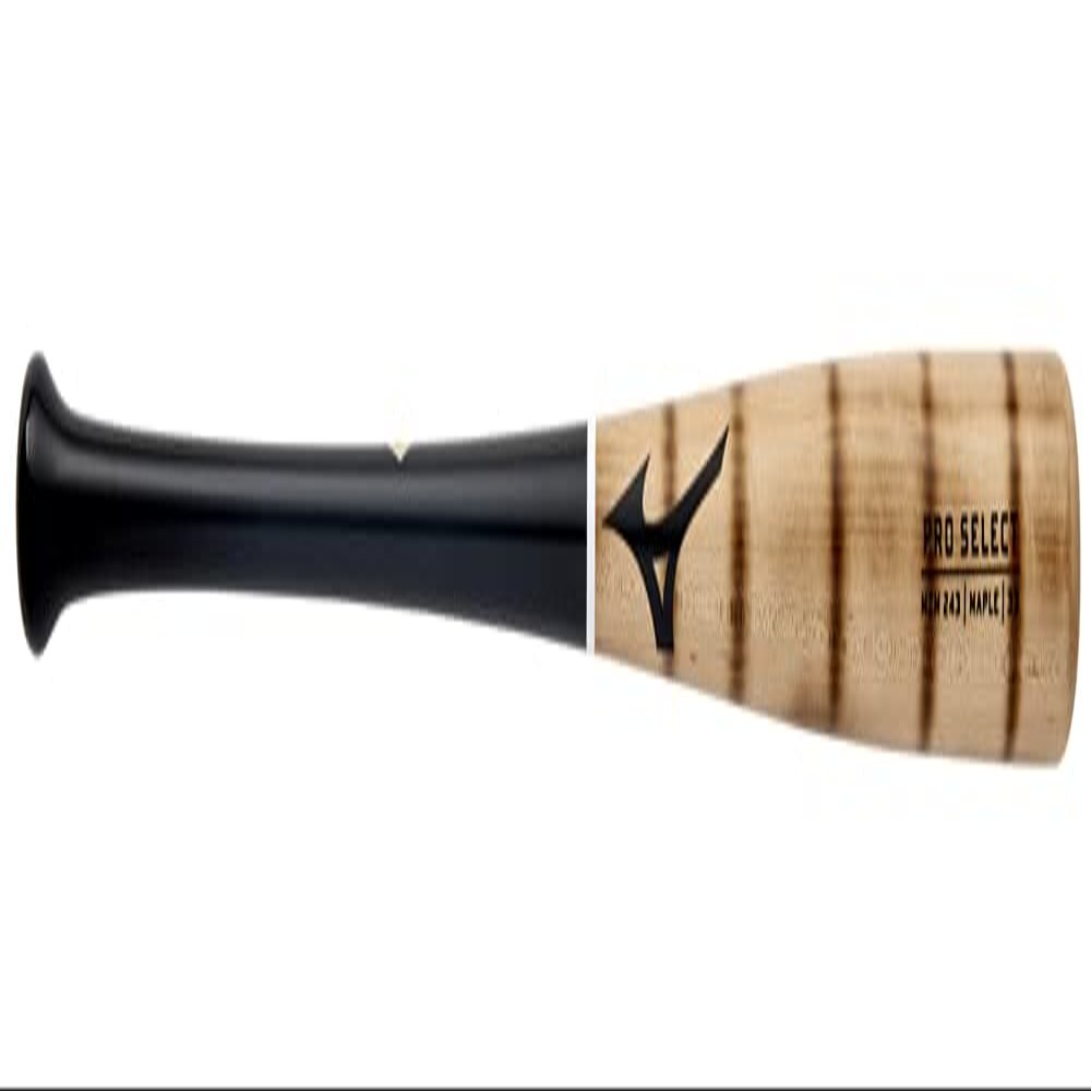 Mizuno Pro Select MZM 243 Maple Wood Baseball Bat, Natural-Black, 33 inch