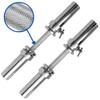 Ader Olympic Dumbbell Handles w/Chrome Training Collars + 30lb Grip Plate Set view 2