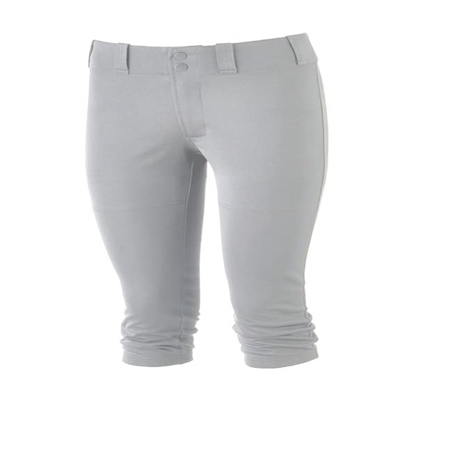 Mizuno Youth Girl's Prospect Softball Pant, Grey, Small
