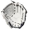 Mizuno GMVP1250PF4W MVP Prime Fastpitch Softball Glove 12.5", Trident Web, Right Hand Throw, WHITE-GREY view 2