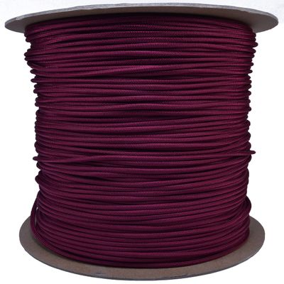 Burgundy 750 Cord 11 Strand Type IV Paracord - 1000 Foot Spool