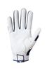 Mizuno B-303 Youth Baseball Batting Glove, White-Navy, Large view 2