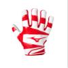 Mizuno B-303 Adult Baseball Batting Glove, White-Red, Large view 1