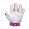 Mizuno Finch Youth Softball Padded Batting Glove, White-Pink, X-Small view 2