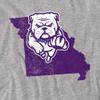 Truman State University Official State Shape Unisex Adult T-Shirt, State Shape, 5X-Large view 2