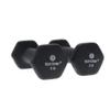 Body Sport Neoprene Dumbbell Weight, 2 lb. (2-Pack) - Latex-Free, Strength Training Equipment for Home Fitness & Gym Workouts (Black) view 1