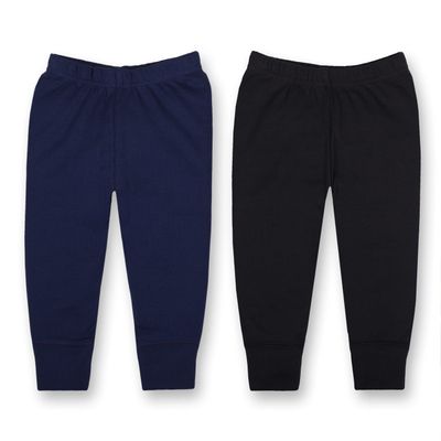 Lamaze Baby Boy's Super Combed Natural Cotton Pull on Jogger Pants, 2 Pack