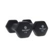 Body Sport Neoprene Dumbbell Weight, 3 lb. (2-Pack) - Latex-Free, Strength Training Equipment for Home Fitness & Gym Workouts (Black) view 1
