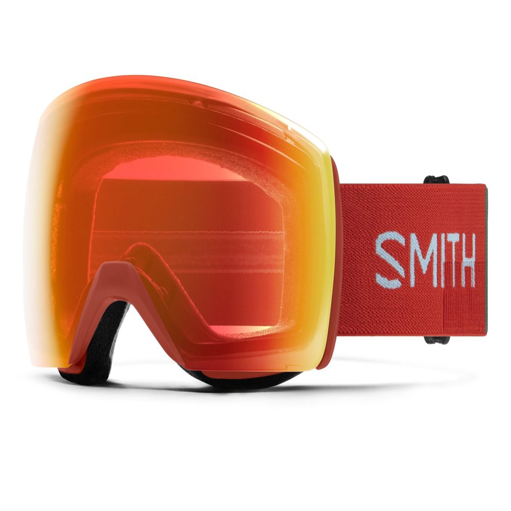 SMITH Optics Skyline XL Unisex Snow Goggle  Clay Red Landscape + ChromaPop Everyday Red Mirror