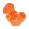 Body Sport Vinyl Coated Dumbbell Weight, 6 lb. (Pair) - Strength Training Equipment for Home Fitness & Gym Workouts (Orange) view 1