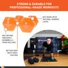 Body Sport Vinyl Coated Dumbbell Weight, 6 lb. (Pair) - Strength Training Equipment for Home Fitness & Gym Workouts (Orange) view 2