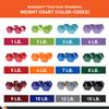 Body Sport Vinyl Coated Dumbbell Weight, 6 lb. (Pair) - Strength Training Equipment for Home Fitness & Gym Workouts (Orange) view 3