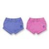 Lamaze Baby Girl's Super Combed Natural Cotton Athletic Style Shorts, 2 Pack Purple/Pink view 1
