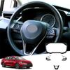 Great-luck ABS Panel Dial Dashboard Trim CoverSteering Wheel Trims Steering Wheel Cover Center Console Dash Board Decals Accessories 4Pcs/Set for Toyota Corolla 2020 2021 2022 2023 Corolla Cross view 1