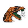 Florida A&M Rattlers 12 Inch Vinyl Mascot Magnet 4-Pack Officially Licensed Collegiate Product view 1