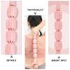 1pc Wheels Yoga Massage Roller for Muscle Relief Deep Tissue Massage Tool Ergonomic Handles for Relaxation and for Friends and Family Pink view 2