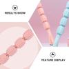 1pc Wheels Yoga Massage Roller for Muscle Relief Deep Tissue Massage Tool Ergonomic Handles for Relaxation and for Friends and Family Pink view 3