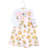 Hudson Baby baby girls Cotton and Cardigan Set Casual Dress, Citrus Orange, 4T US view 2